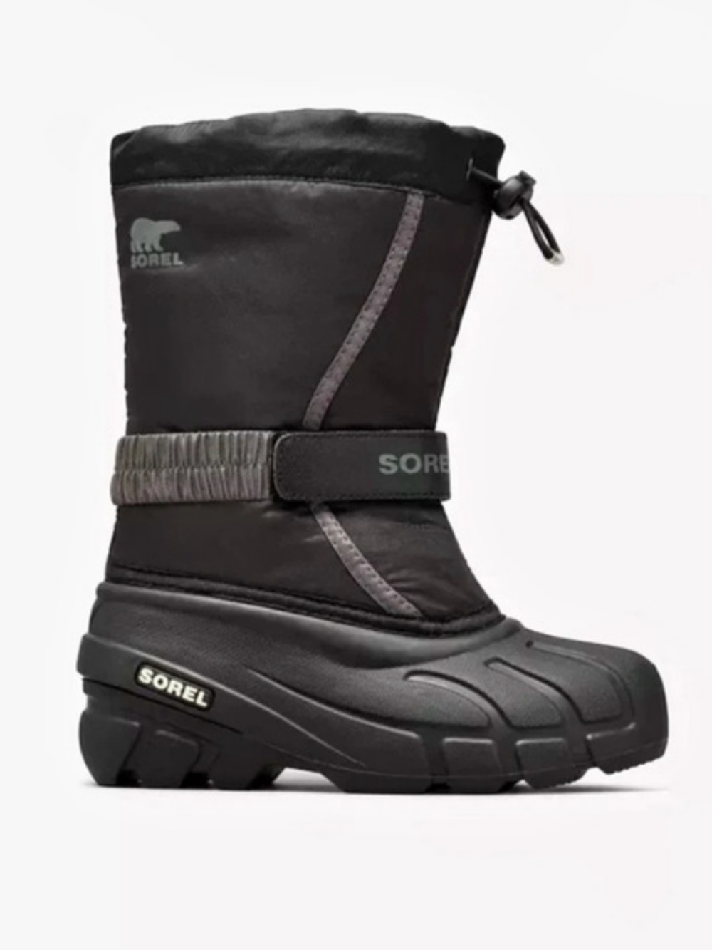 Sorel Flurry Snow Boot Black Winter Boots Kids 8